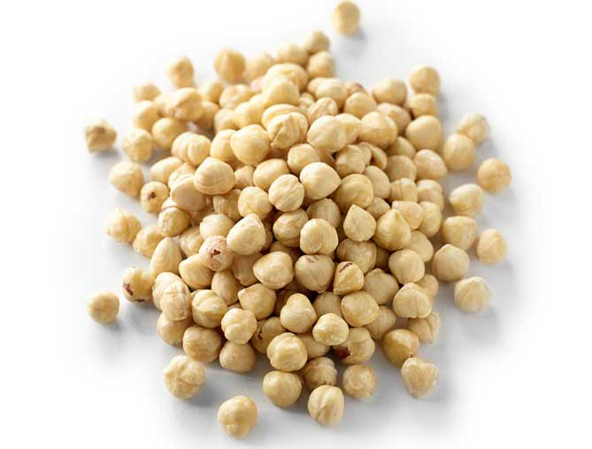 blanched hazelnut kernels